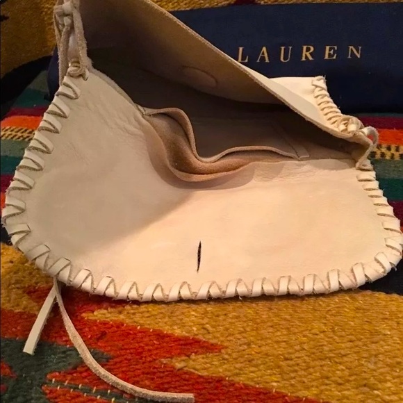 RALPH LAUREN Collection Western Line Clutch Bag Copper Silver Turquoise RARE! - Picture 5 of 8